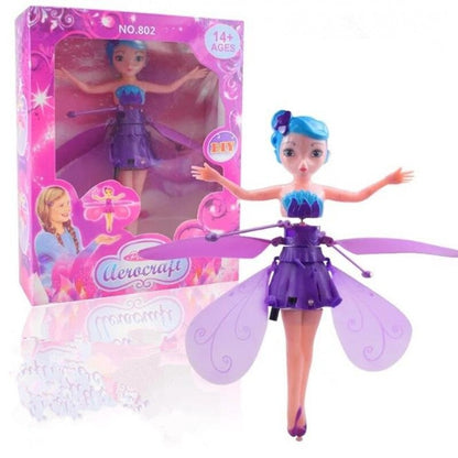 Princess Flying Fairy Doll Shinning LED Lighting Flying Fairy Toy Flying Doll