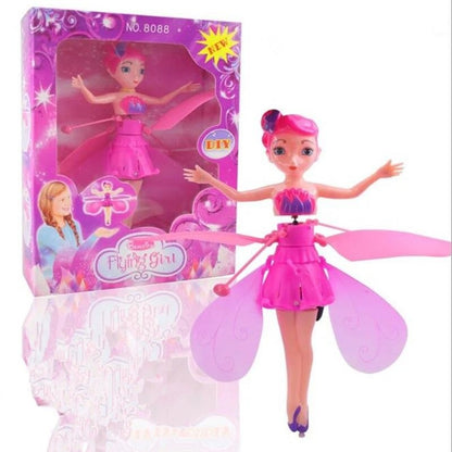 Princess Flying Fairy Doll Shinning LED Lighting Flying Fairy Toy Flying Doll