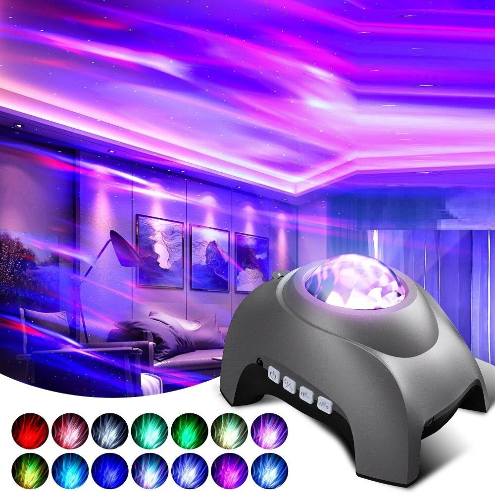 Aurora Galaxy Room Light Bluetooth Star Projector for Room with Speakers Galaxy Room Projector