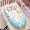 Image of Baby Nest Bumper Sleepy Head Pillow Portable Baby Crib