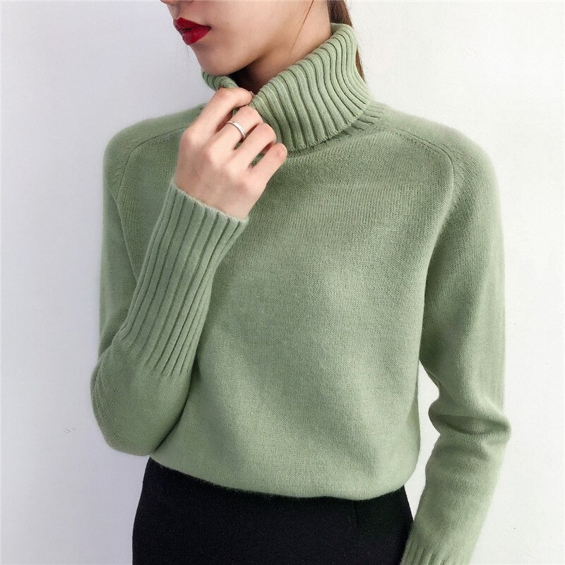 Knitted Women Cashmere Sweater