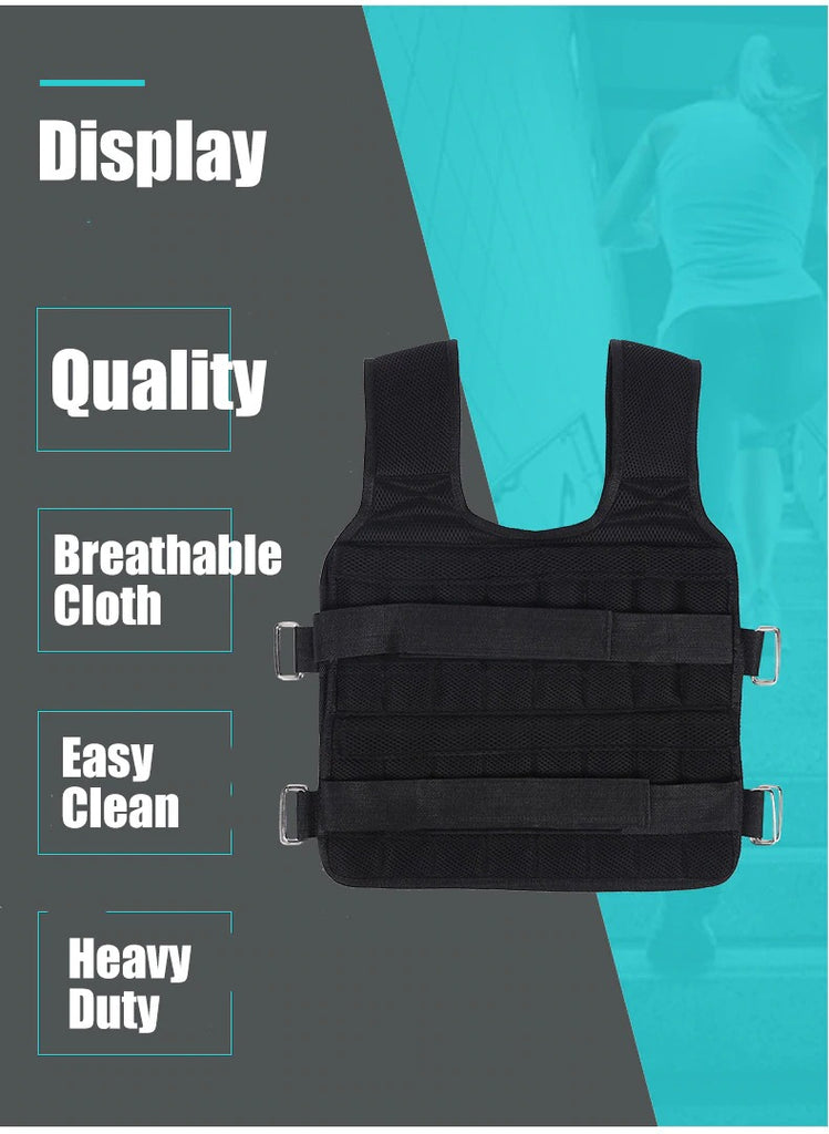 Workout Adjustable Weighted Vest 40/110 LB