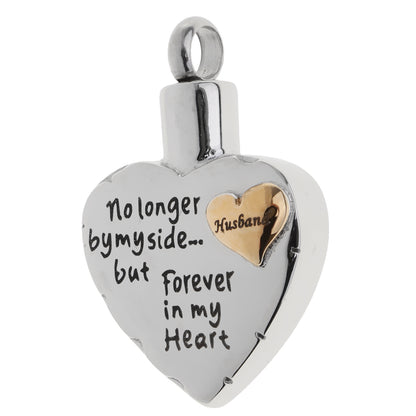 No Longer by My Side Heart in Heart Necklace