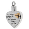 Image of No Longer by My Side Heart in Heart Necklace