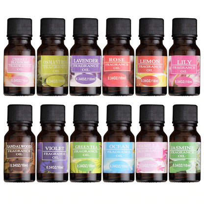 12 Flower Fruit Essential Oil Aromatherapy Essential Oils Kit