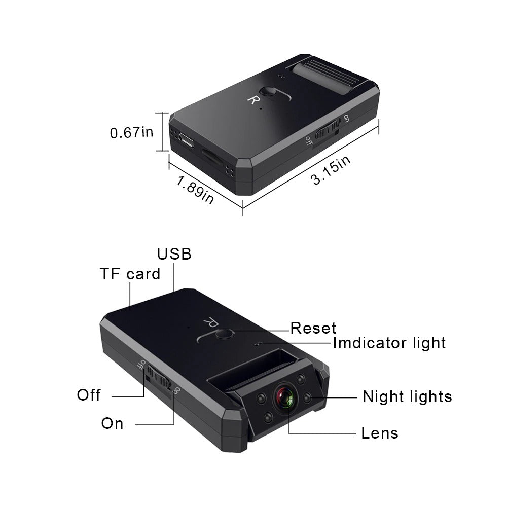 4K Mini Camera WiFi Smart Wireless Camcorder IP Hotspot HD Night Vision