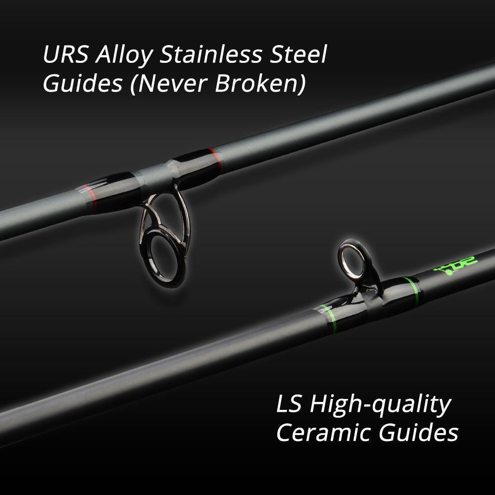 Spartacus Rod Carbon Body Casting Fishing Rod With 2 Rod Tips 1.98M