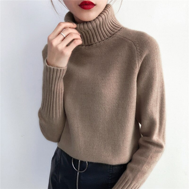 Knitted Women Cashmere Sweater