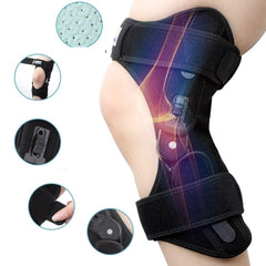 2 PCS Hinged Knee Brace Adjustable 3 Level Knee Unloader Brace for Pain Knee Booster
