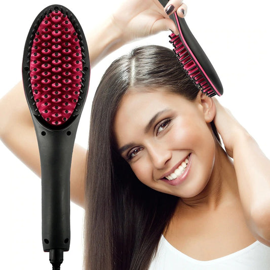 Electric Hot Comb Hair Straightener