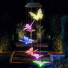 Image of Color Changing Solar Powered LED Light - Wind Chimes Lights