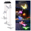 Image of Color Changing Solar Powered LED Light - Wind Chimes Lights