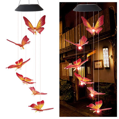 Color Changing Solar Powered LED Light - Wind Chimes Lights