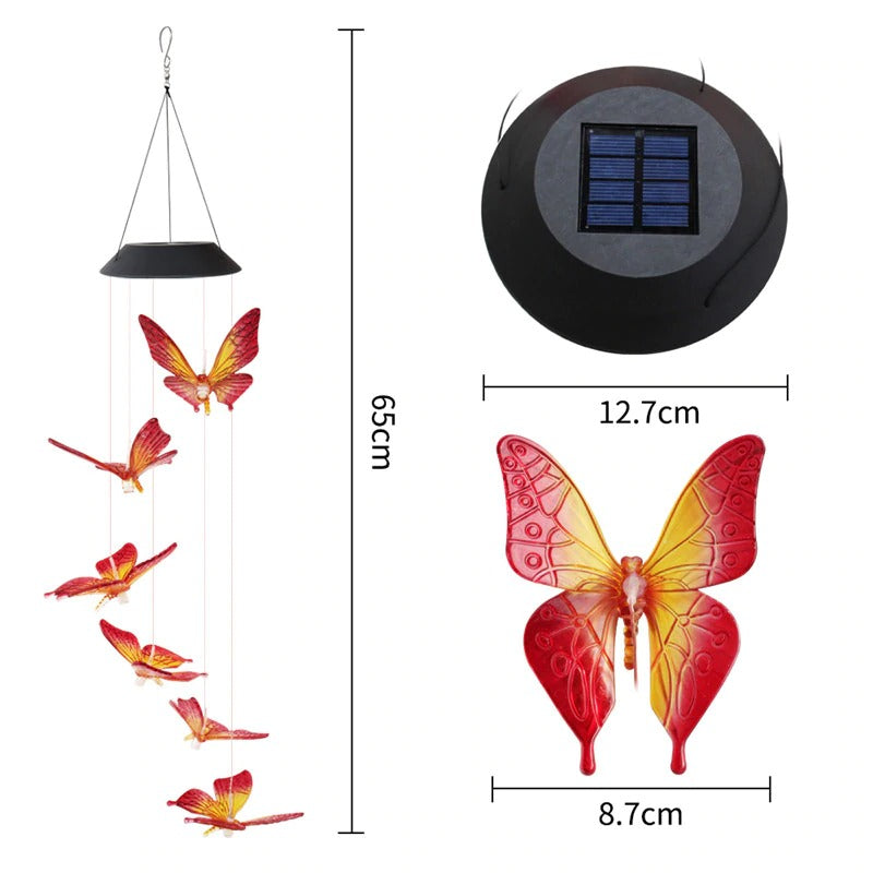 Color Changing Solar Powered LED Light - Wind Chimes Lights
