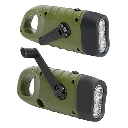 Portable Led Flashlight Manual Generator