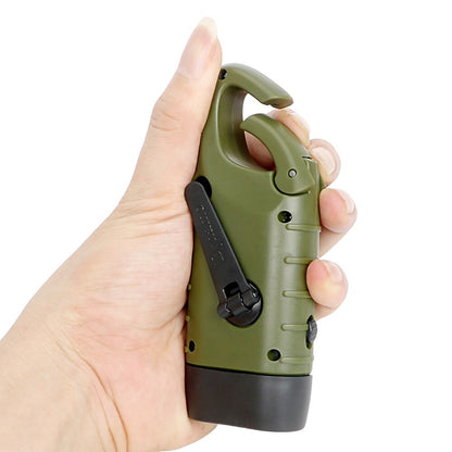 Portable Led Flashlight Manual Generator