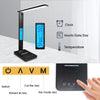 Image of QI Wireless Charging LED USB Desk Lamp Bedside Lamp with USB Alarm Clock Lamp with USB Port