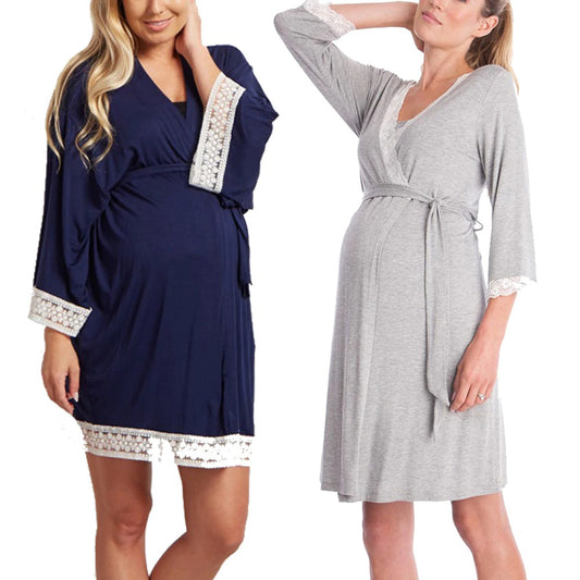 Nightgown Maternity Robe