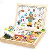 Image of 100+PCS Wooden Magnetic Puzzle Figures