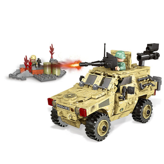 Military Vehicles Hummers US Army Marines Swat Special forces Soldier Weapon Model Building Blocks Brick