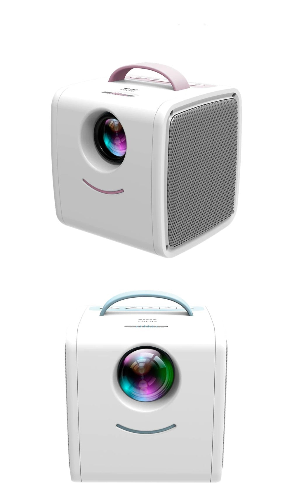 Mini Projector Mirror LCD Micro Projector Mini Portable Projector with Built-in Speakers Mir ...