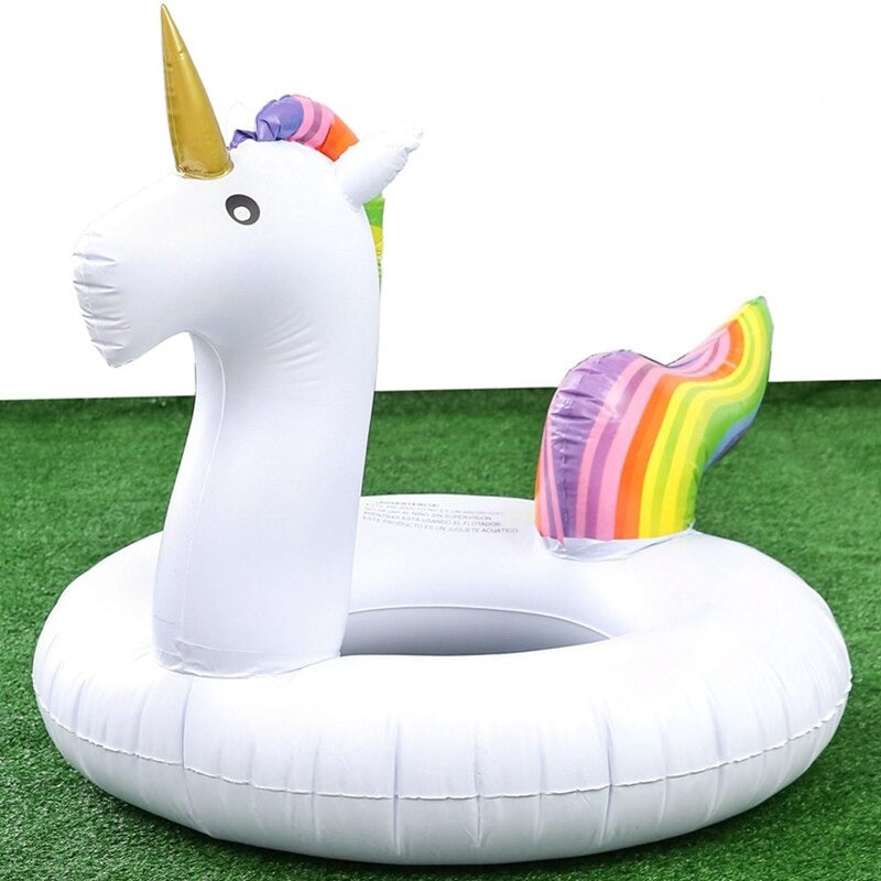 Large Rainbow Inflatable Unicorn Pool Float (200cm)