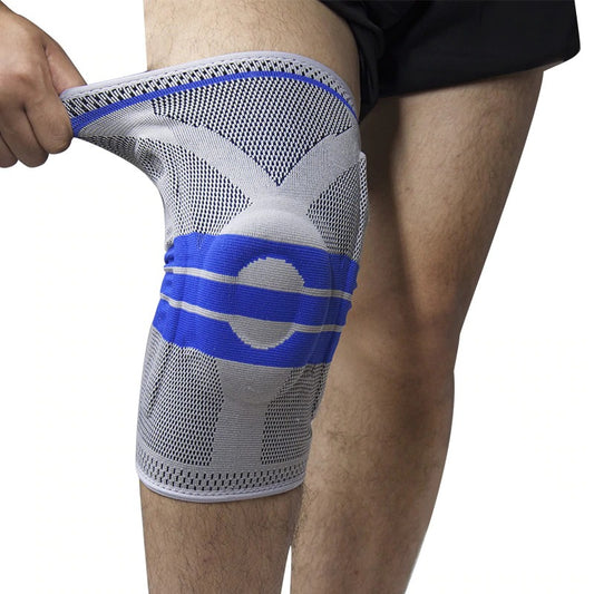 Compression Knee Sleeve - Brace Patella Stabilizer Support (1 Piece) by Eco Brace