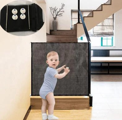 Portable Baby Gate Safety baby Fence Breathable Mesh Security division
