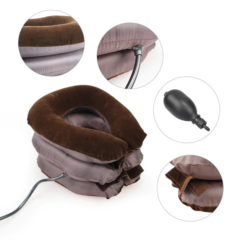 Cervical Traction Device Inflatable, inflatable neck pillow, Air Inflatable Rest Travel Pillow