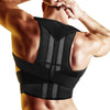 Image of Magnetic Therapy Posture Corrector Back Brace Fully Adjustable Black