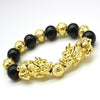 Image of Yin & Yang Black Obsidian Necklace Hexagonal
