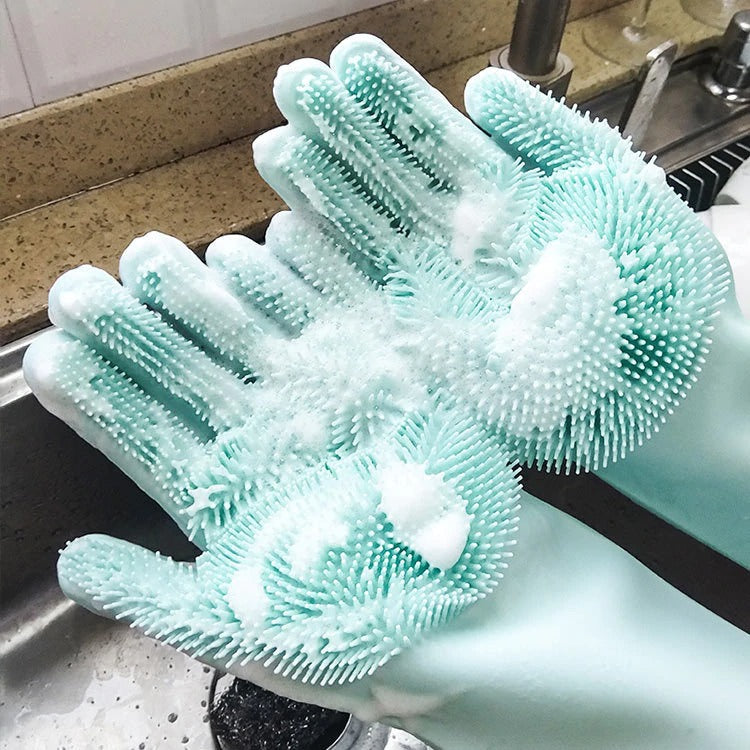 Scrubbing Gloves Dishwashing Cleaning Gloves