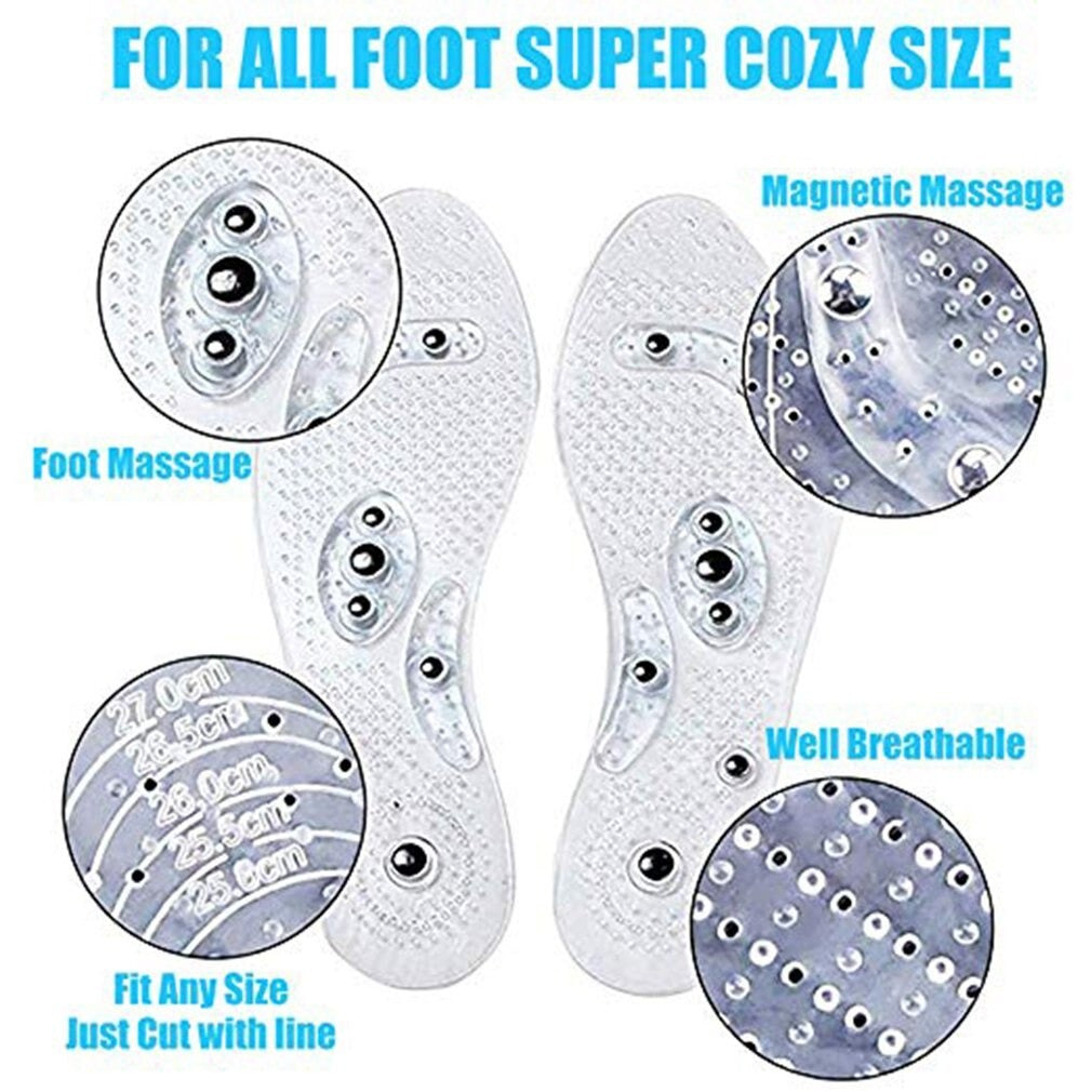Magnetic Acupressure Reflexology Gel Insoles