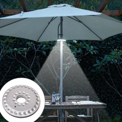 Patio Umbrella Light 36 LED Outdoor Umbrella Lightning Poles Lantern For Camping