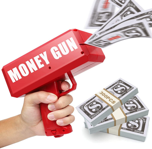 Rain Money Gun Party Gun Shooter Red Money Shooting Gun Cash Funny Bill Gun