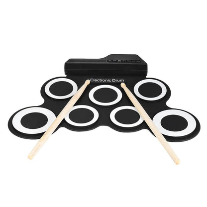 Portable Electronic Drum Set Digital USB 7 Pads