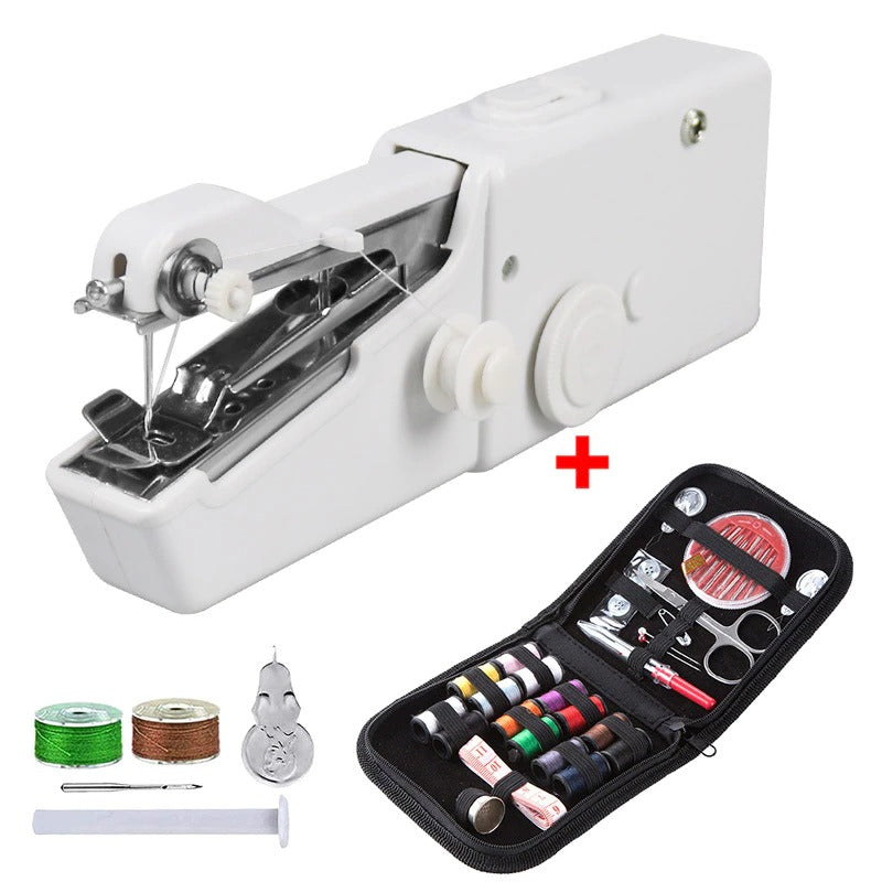 Portable Sewing Machine Set Cordless Mini Sewing Machine Handheld Sewing Machine for Needlework