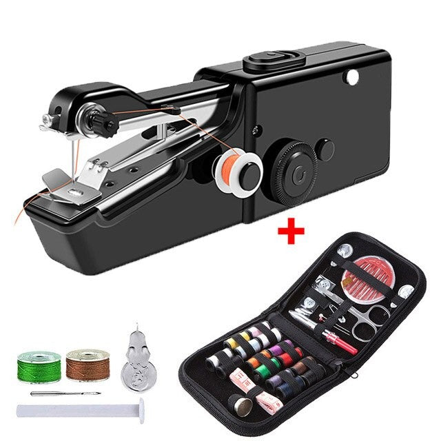 Portable Sewing Machine Set Cordless Mini Sewing Machine Handheld Sewing Machine for Needlework