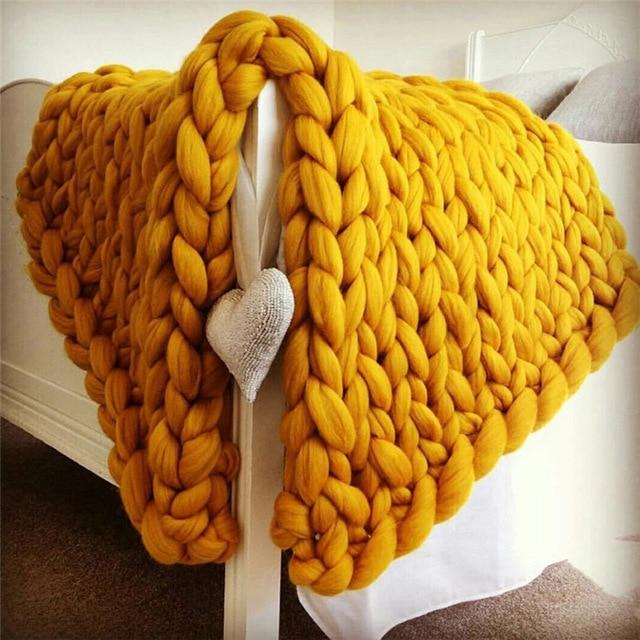 Handmade Chunky Knit Blanket