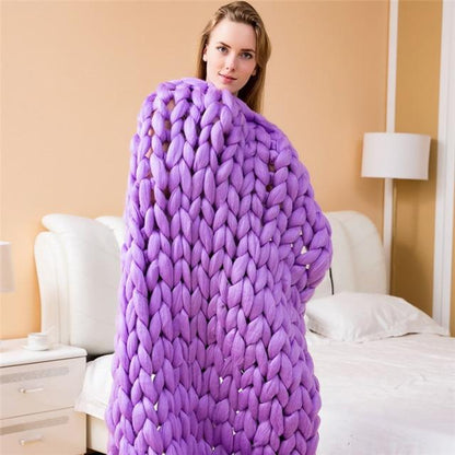 Handmade Chunky Knit Blanket