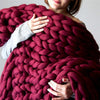 Image of Handmade Chunky Knit Blanket