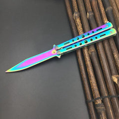 5Cr13Mov Stainless Steel knife Butterfly Training Knife butterfly knife gaming tool knife