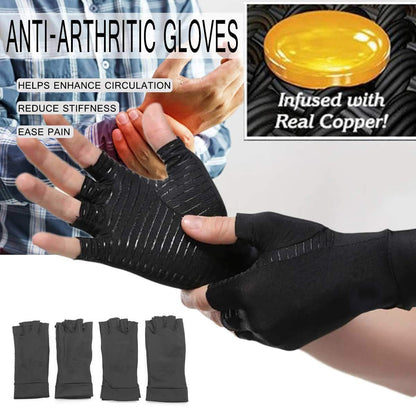 Copper Arthritis Compression Gloves