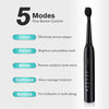 Image of Rechargeable Sonic Electric Toothbrush with Replacement Heads