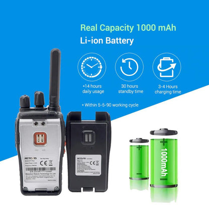 Radio Walkie Talkie 2 pcs USB Charging