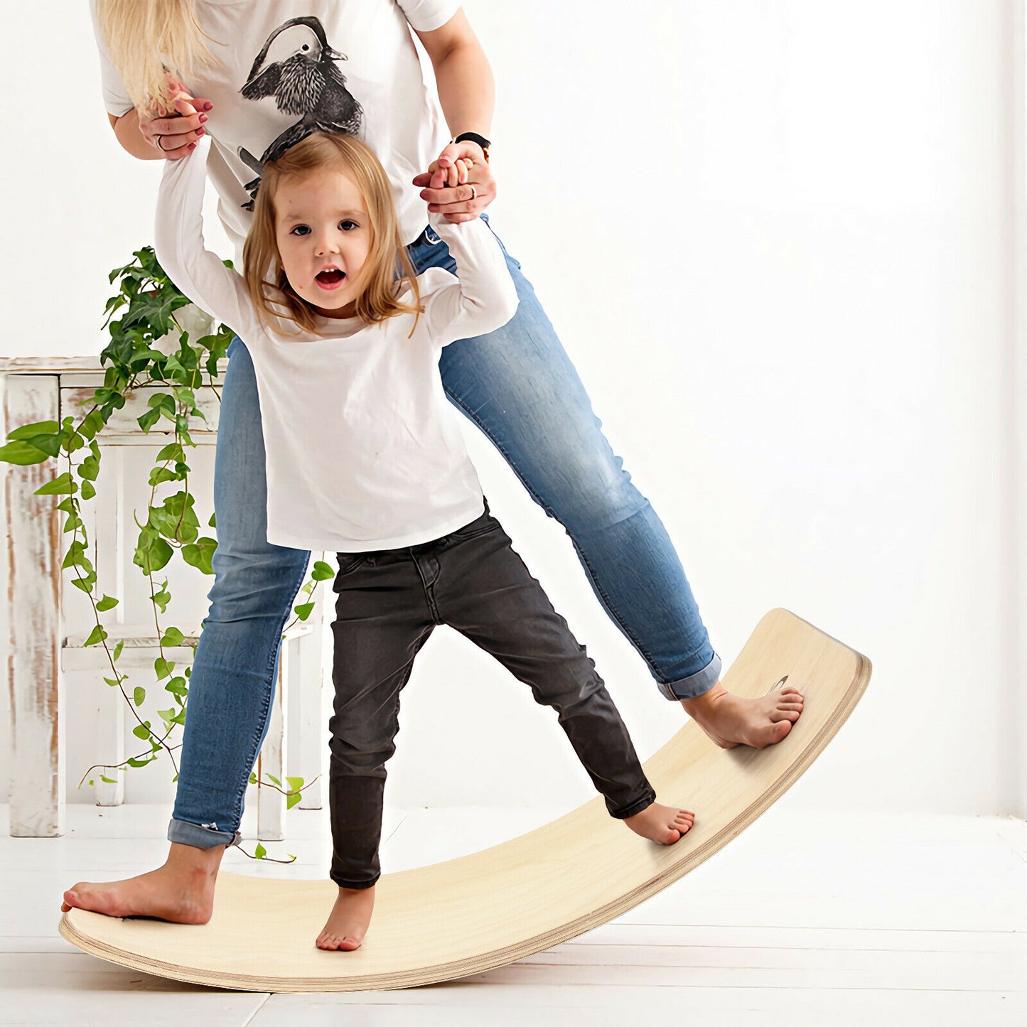 Wooden Wooble Balance Rocker Board