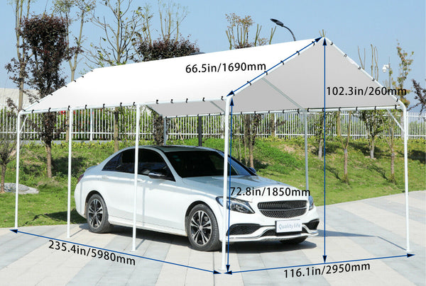 Carport 10x20 Carport Canopy Carport Garage – Wanda Supply