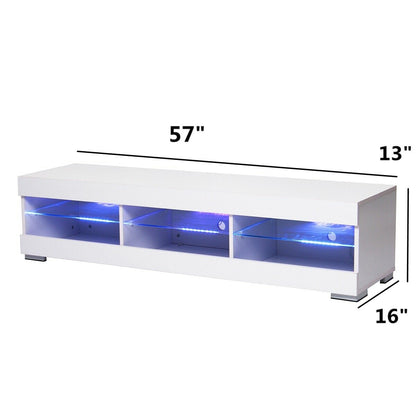 65 Inch Tv Stand Media Console Modern Cabinet Tv Stand with Led Lights