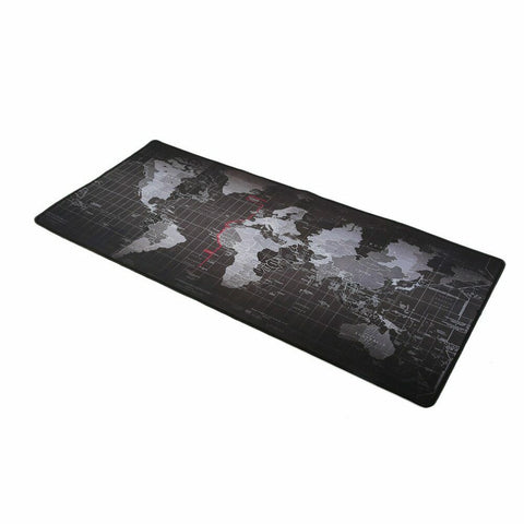 Extra Large Desk Mat 31.5"x11.8" Gaming Mouse Pad World Map