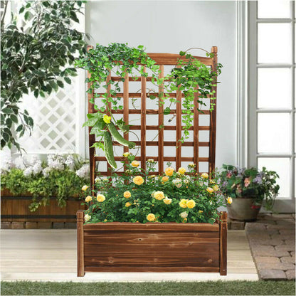 Raised Garden Bed Kit Wood Planter Box